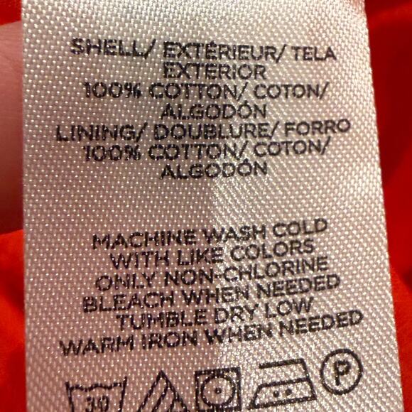 Ann Taylor Halter Flare Eyelet Maxi Dress Red Orange Medium Cotton Spring Summer - Picture 8 of 9